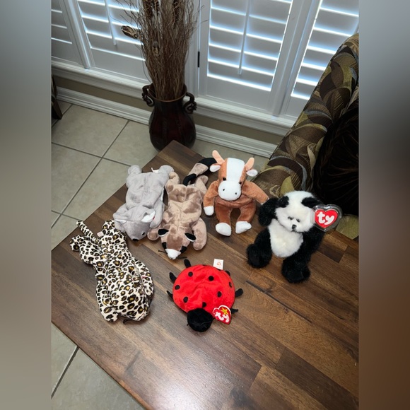 Ty Beanie Babies Lot of 6 Plushes - Picture 1 of 9
